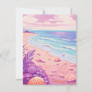 Cartão Postal Linda Praia