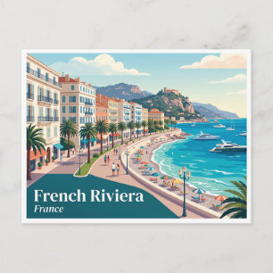 Cartão Postal Linda Promenade des Anglais França
