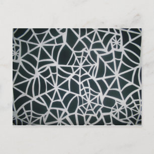 Cartão Postal Linda teia zebra de Black and White Stripes.JPG