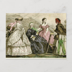 Cartão Postal Lindas Modas de 1859