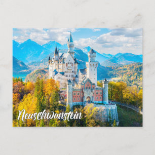 Cartão Postal Lindo Castelo Neuschwanstein, Alemanha