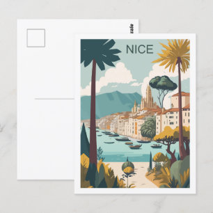 Cartão Postal Lindo Local de Viagem Famoso França