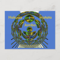 Lindo Vetor Étnico Tradicional Africano Azul