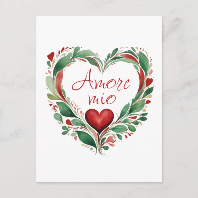 Cartão Postal Lindos amores, coroa italiana (Frente)