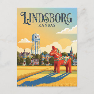 Cartão Postal Lindsborg Kansas