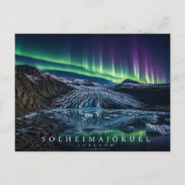 Cartão Postal Língua de Gelo da Geleira Sólheimajökull Islândia