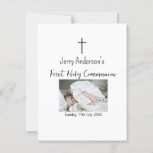 Linha católica de primeira comunhão simples QR mín