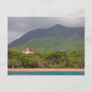 Cartão Postal Linha costeira da ilha Caribe do mar