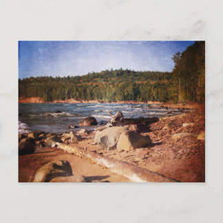 Cartão Postal Linha Costeira da Península Superior do Michigan