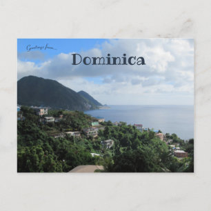 Cartão Postal Linha costeira de Dominica