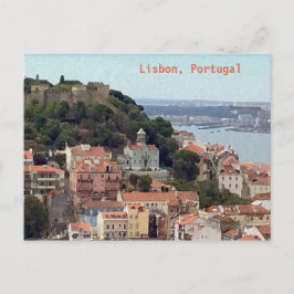 Cartão Postal Linha Cria d'Água de Lisboa Portugal