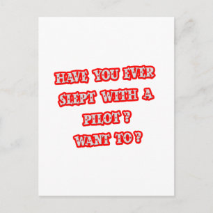 Cartão Postal Linha de coleta do piloto engraçado