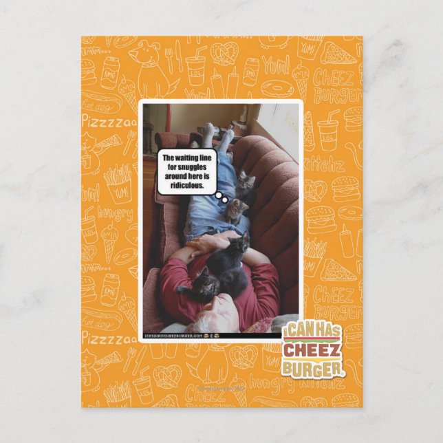 Cartão Postal Linha de espera para escutas (Frente)