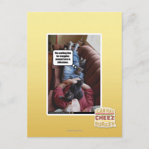 Cartão Postal Linha de espera para snuggles