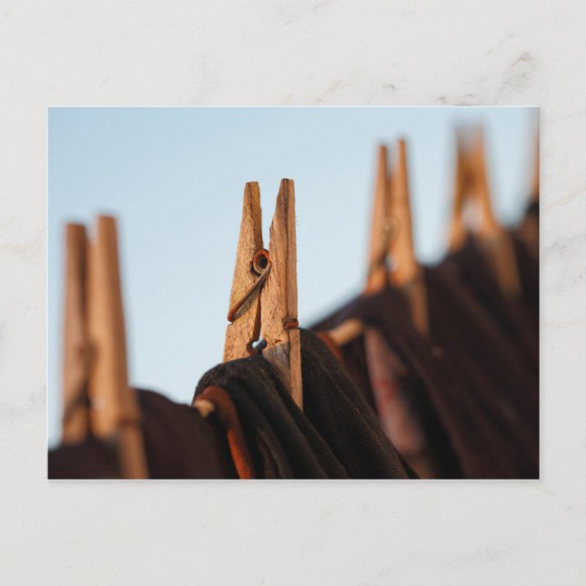 Cartão Postal Linha de lavagem (Frente)