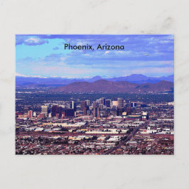 Cartão Postal Linha do horizonte da Arizona Phoenix durante o di
