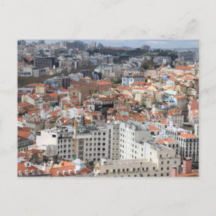 Cartão Postal Linha do horizonte da cidade de Lisboa