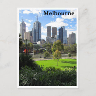 Cartão Postal linha do horizonte de melbourne