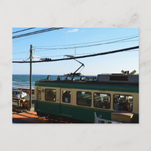Cartão Postal Linha Elétrica Enoshima (Enoden): Japão