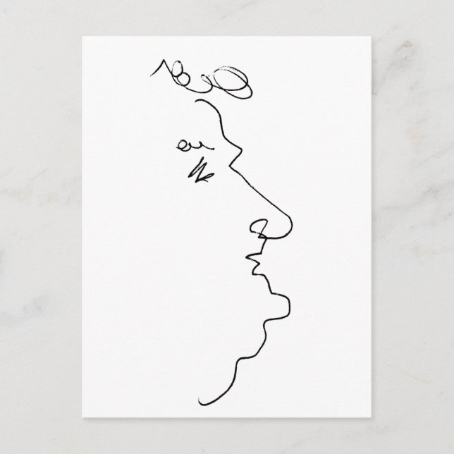 Cartão Postal Linha face (Frente)