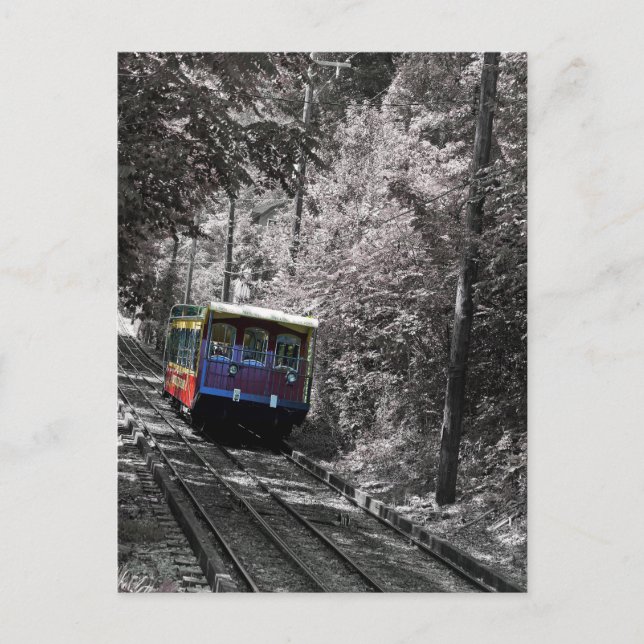 Cartão Postal Linha ferroviária Incline (Frente)