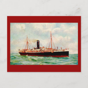 CARTÃO POSTAL LINHA ORIENTE-PACÍFICA R.M.S. "ORONTES" 1905
