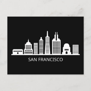 Cartão Postal Linha Skyline da Califórnia em São Francisco