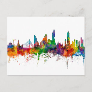 Cartão Postal Linha Skyline da Tailândia Bangkok
