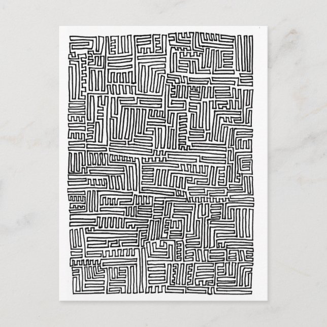 Cartão Postal Linha única contínua (Frente)