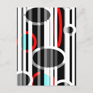 Cartão Postal Linhas abstratas e Elipses