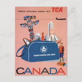 Cartão Postal Linhas Aéreas Trans-Canadá