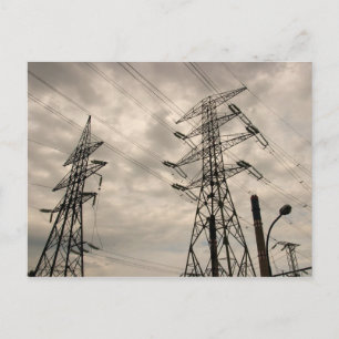 Cartão Postal Linhas de energia