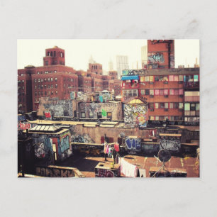 Cartão Postal Linhas de malha e Grafite