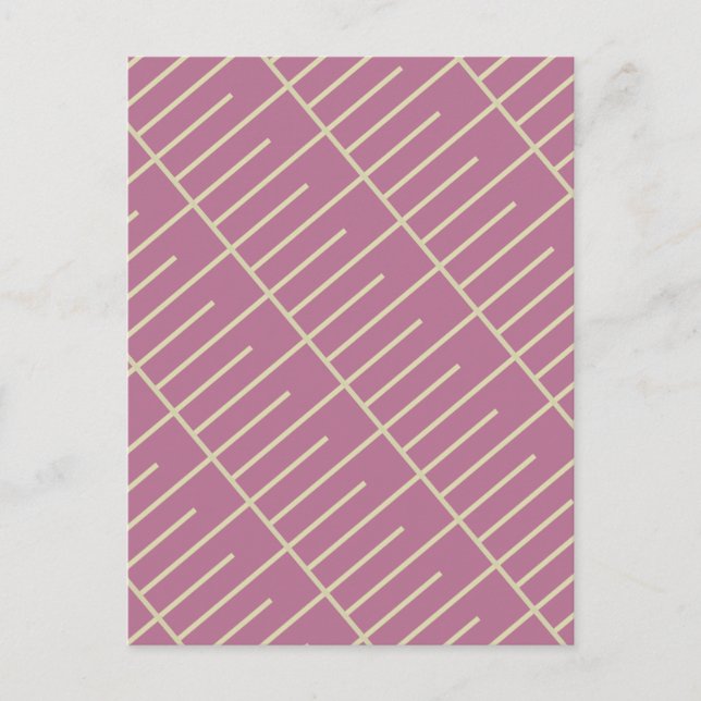 Cartão Postal Linhas Vintage (Frente)