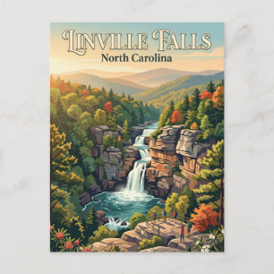 Cartão Postal Linville Falls Carolina do Norte