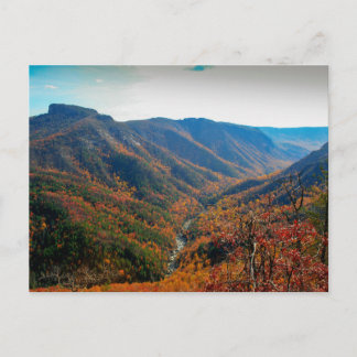 Cartão Postal Linville Gorge in Autumn, North Carolina
