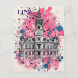 Cartão Postal Linz Austria Viagem