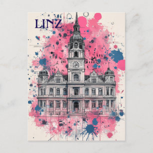 Cartão Postal Linz Austria Viagem