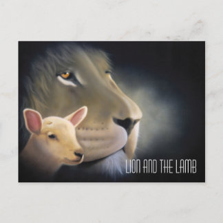 Cartão Postal Lion and the Lamb