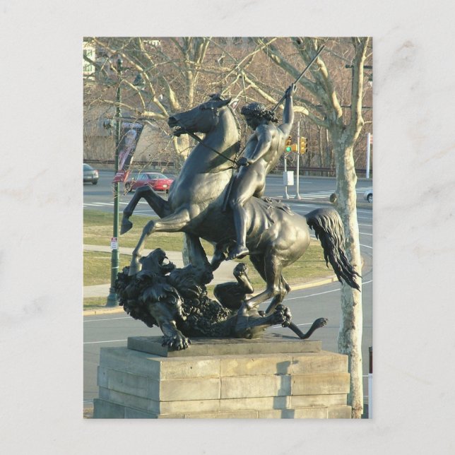 Cartão Postal Lion Figher (Frente)