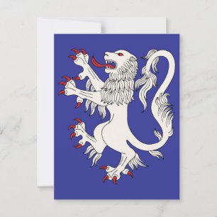 Cartão Postal Lion Rampant Argent