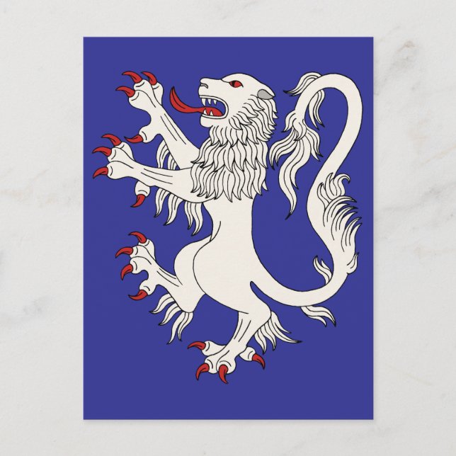 Cartão Postal Lion Rampant Argent (Frente)