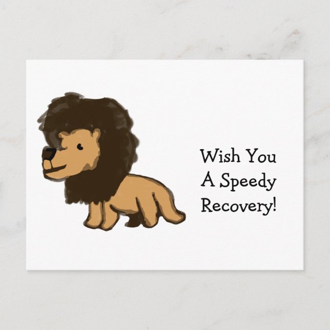Cartão Postal Lion Recovery Card (Frente)