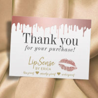 LipSense Distributor Rosa Dourado Drill Obrigado