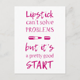 Cartão Postal Lipstick não consegue resolver problemas