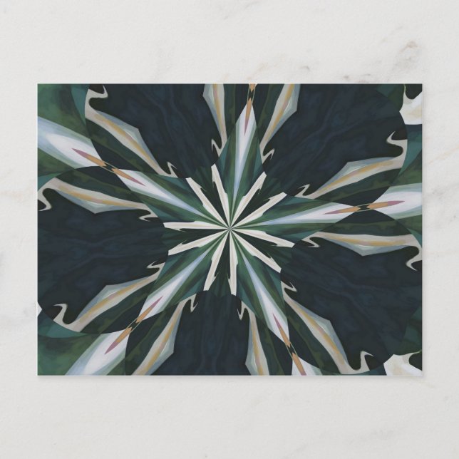 Cartão Postal Lírio Calla Estrela Caleidoscópio (Frente)