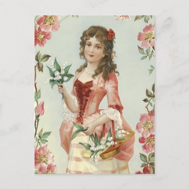 Cartão Postal Lírio da donzela de Vally (Frente)
