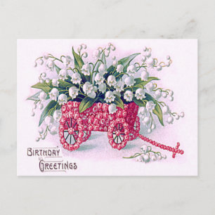 Cartão Postal Lírio do Vale da Rose Cart