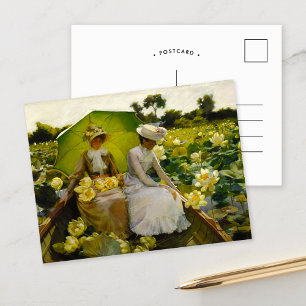 Cartão Postal Lírios   Charles Courtney Curran