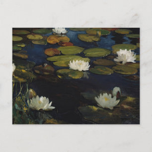 Cartão Postal Lírios de Água   Albert Edelfelt